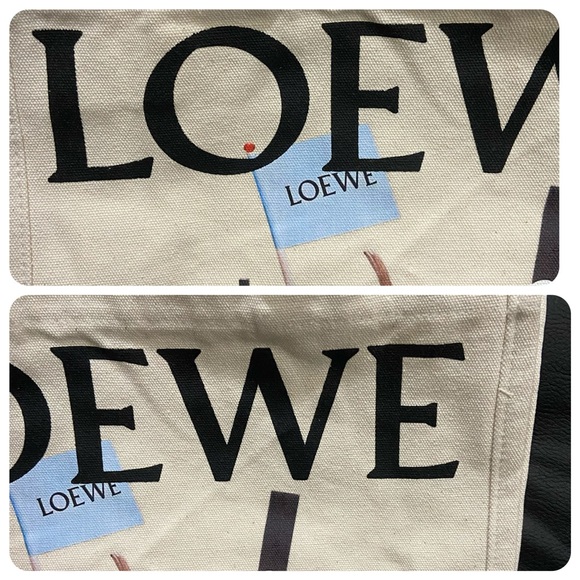 NWT Loewe Limited Edition Crafted World Exhibition Canvas Tote Bag Blue Prints - Picture 11 of 14